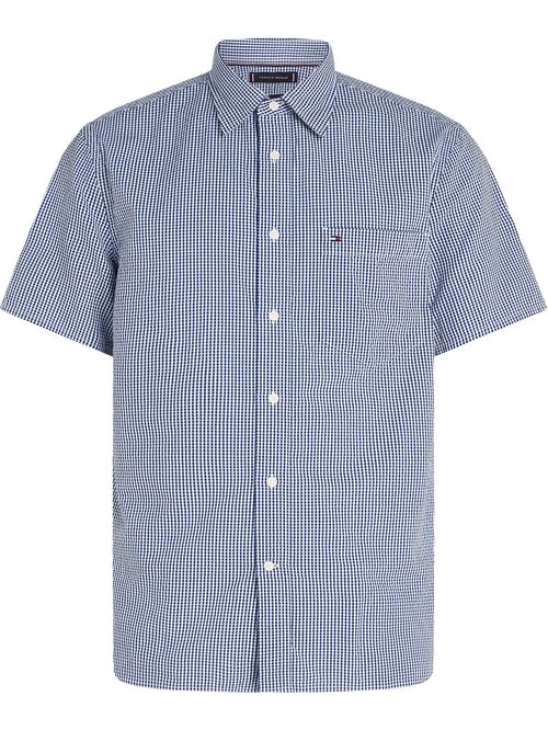 CAMISA MANGA CORTA CON ESTAMPADO GINGHAM