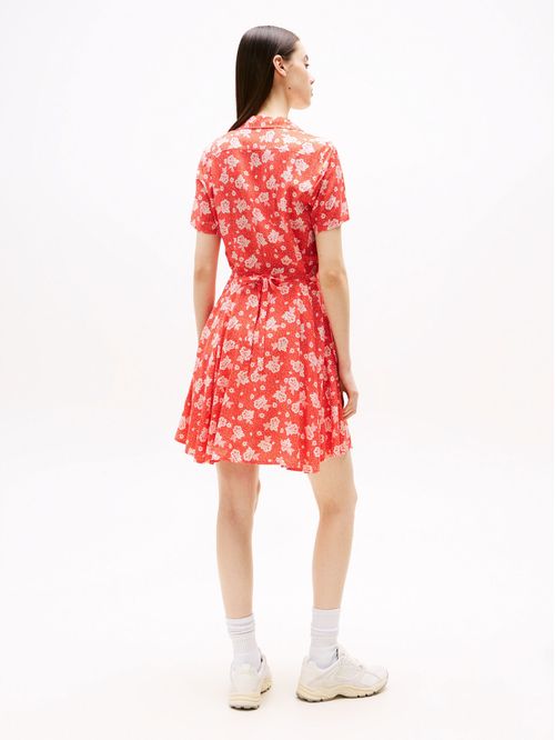VESTIDO MINI SLIM CON ESTAMPADO FLORAL