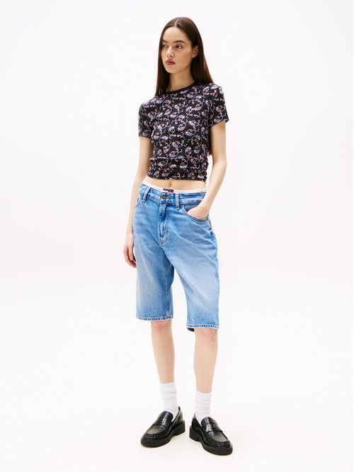 CAMISETA DE CORTE SLIM CON FLORES