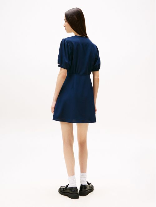 VESTIDO CORTO DE CREPÉ