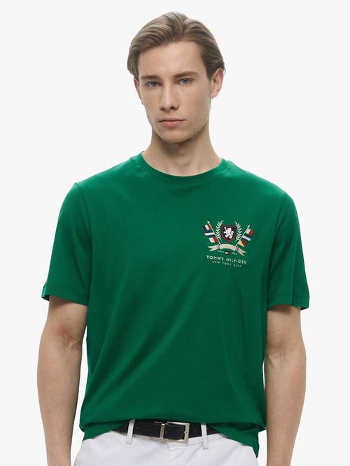 CAMISETA DE ALGODÓN CON ESCUDO TH