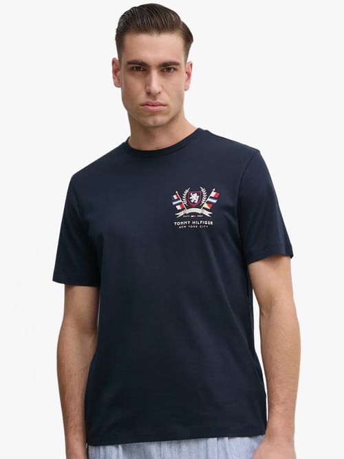 CAMISETA DE ALGODÓN CON ESCUDO TH