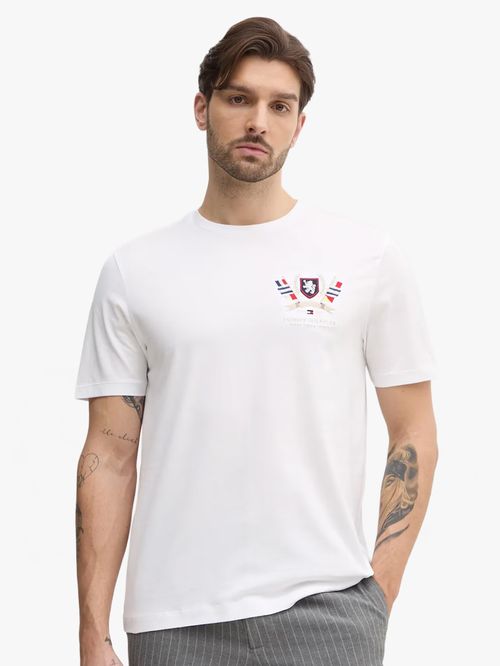 CAMISETA DE ALGODÓN CON ESCUDO TH