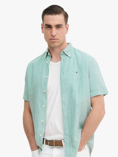CAMISA DE MANGA CORTA DE LINO
