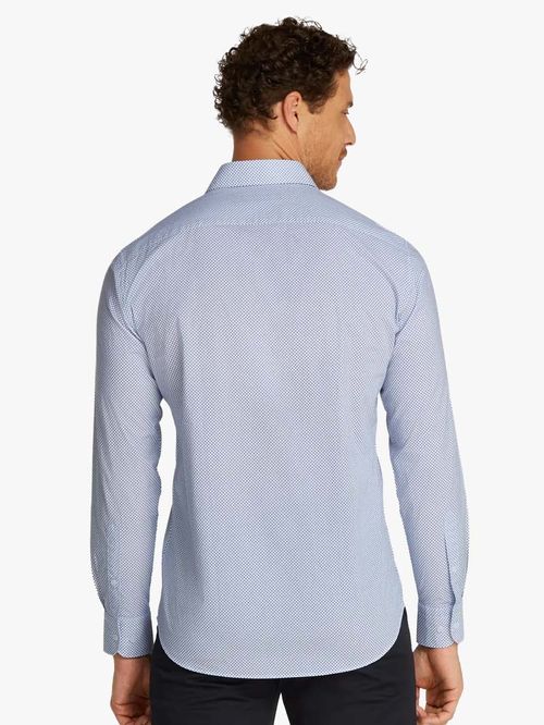 CAMISA CON MICROESTAMPADO DE PUNTOS DE CORTE REGULAR