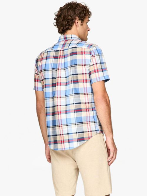 CAMISA DE CUADROS MADRAS DE CORTE REGULAR