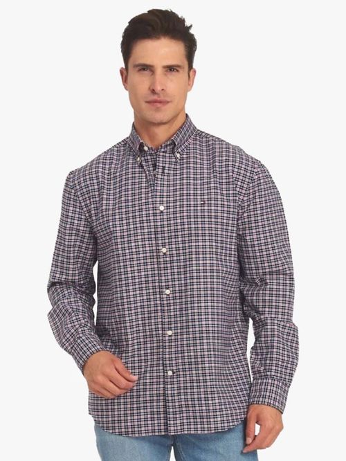 CAMISA HERITAGE OXFORD DE CUADROS DE CORTE REGULAR