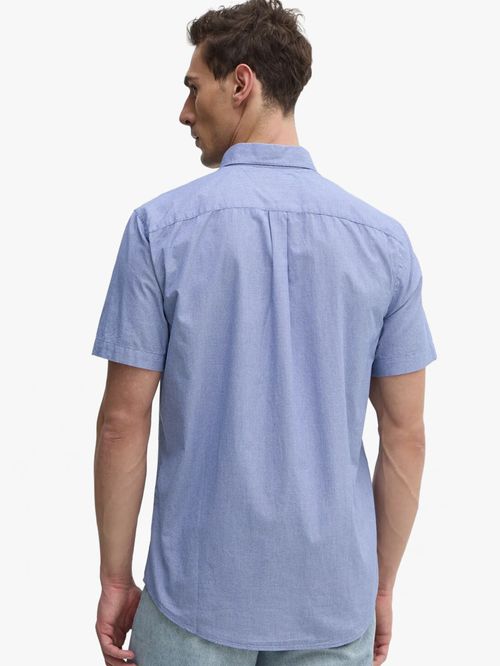 CAMISA TH FLEX DE POPELÍN CON MICROESTAMPADO
