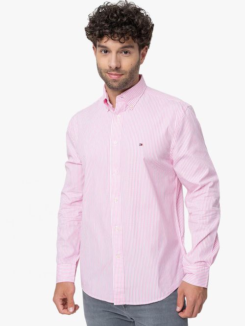 CAMISA TH FLEX REGULAR DE RAYAS