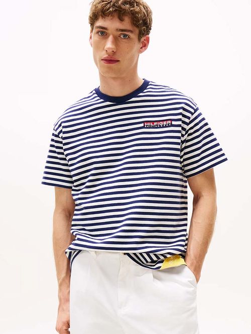 CAMISETA AMPLIA HILFIGER CON RAYAS MARINERAS