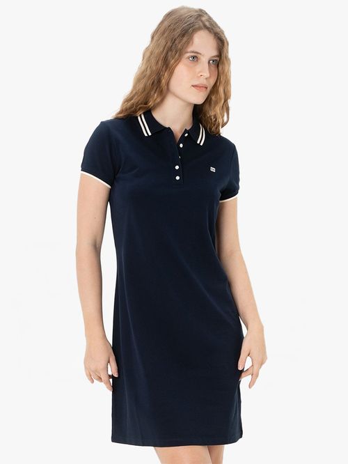 VESTIDO POLO DE CORTE REGULAR CON LOGO