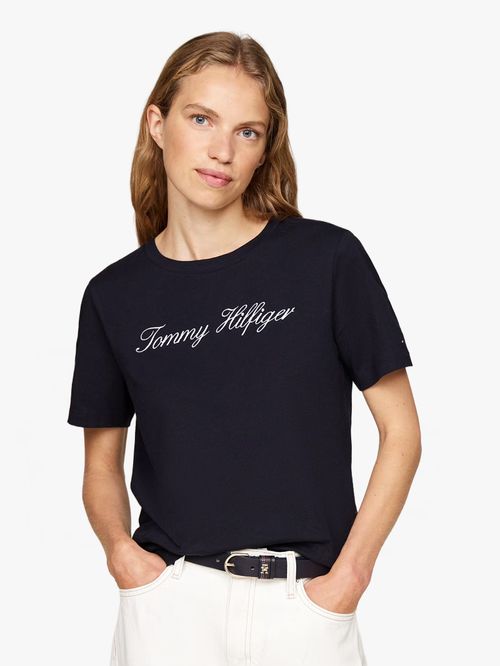 CAMISETA DE CORTE REGULAR CON LOGO SCRIPT