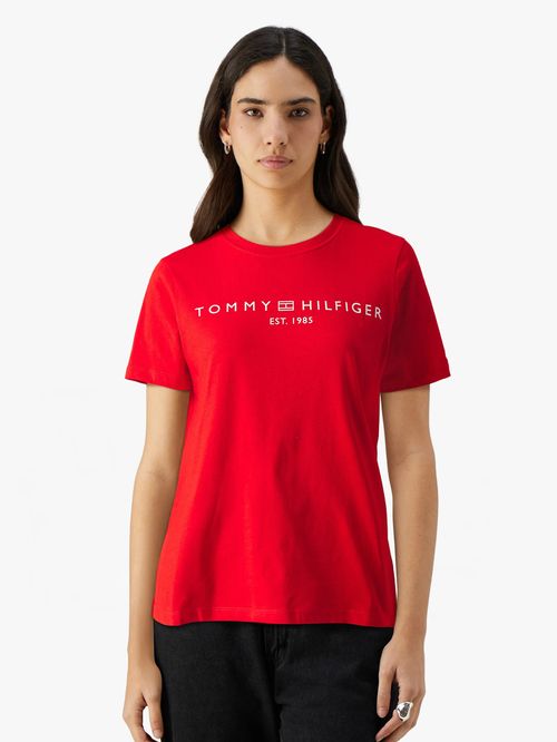 CAMISETA CON CUELLO REDONDO Y LOGO DISTINTIVO
