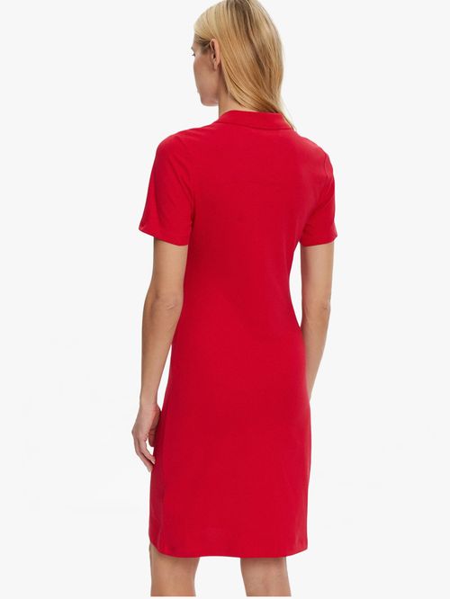 VESTIDO TIPO POLO CON CUELLO EN V ABIERTO