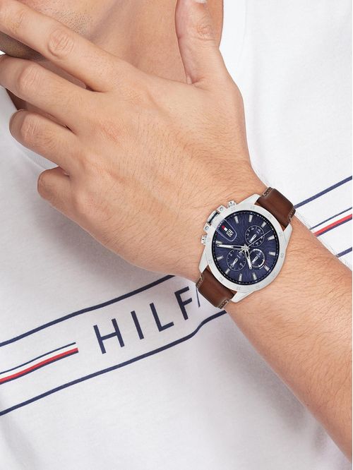 RELOJ DE HOMBRE CON CORREA DE CUERO