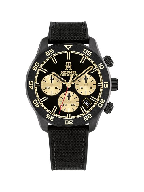RELOJ DE HOMBRE CON CORREA DE SILICONA CON DETALLE TEXTIL
