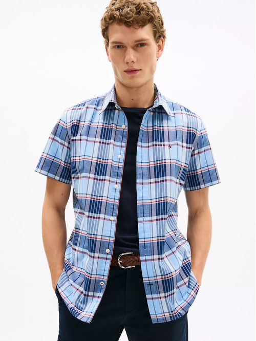 CAMISA OXFORD DE CUADROS DE CORTE REGULAR