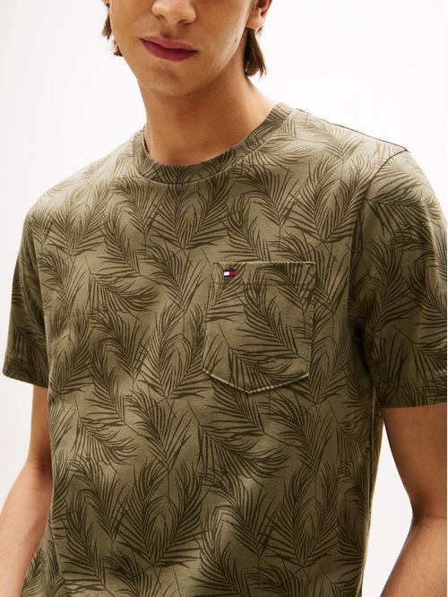 CAMISETA AOP DE HOJAS