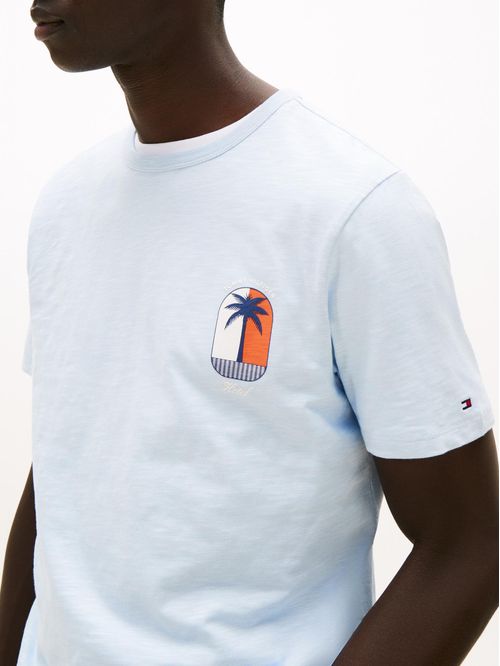 CAMISETA DE CUELLO REDONDO CON LOGO TROPICAL