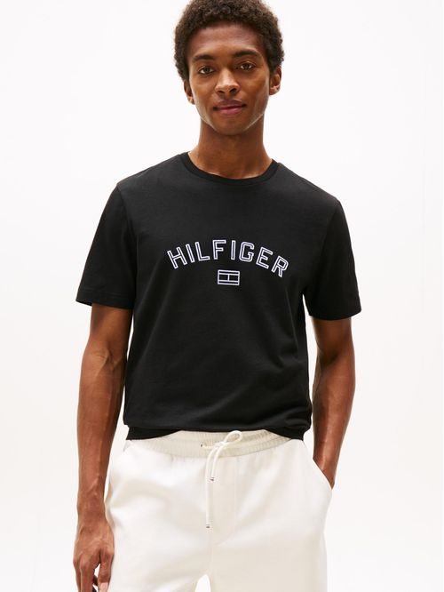 CAMISETA FLOCK CON LOGO ESTAMPADO