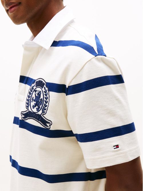 POLO DE RAYAS ATHLEISURE CON CORTE AMPLIO