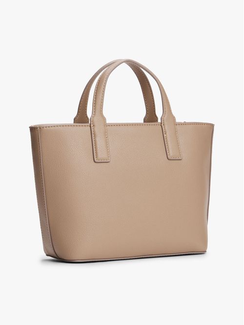 CARTERA TOTE CON CORREA CRUZADA TEXTIL