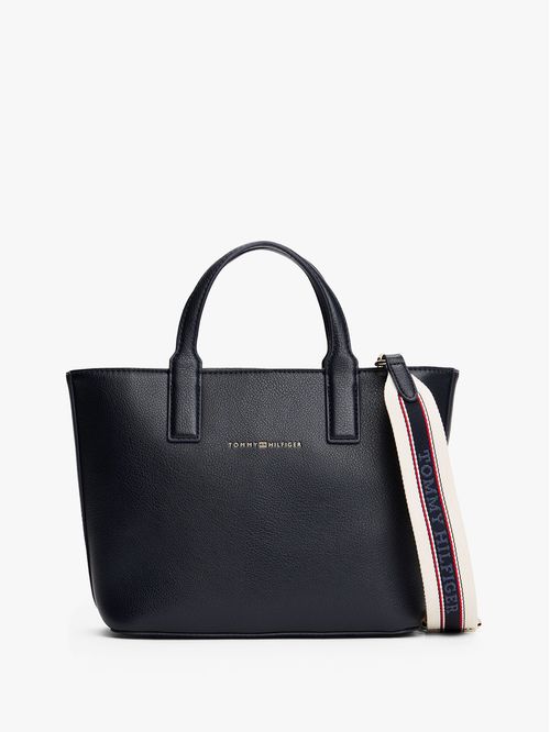 CARTERA TOTE CON CORREA CRUZADA TEXTIL