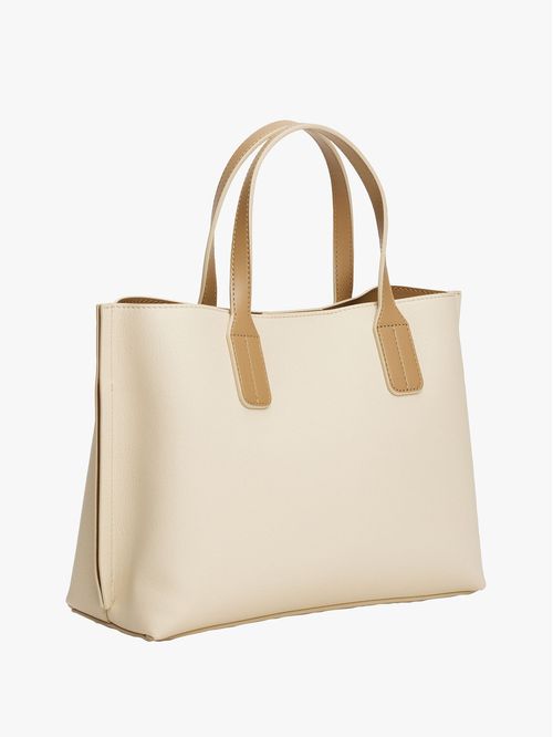 CARTERA TOTE CON PLACA DEL MONOGRAMA TH