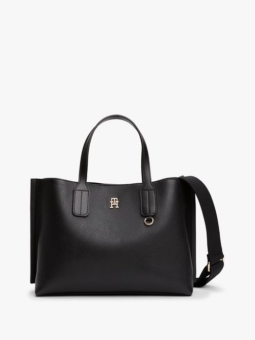 CARTERA TOTE CON PLACA DEL MONOGRAMA TH