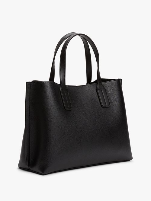 CARTERA TOTE CON PLACA DEL MONOGRAMA TH