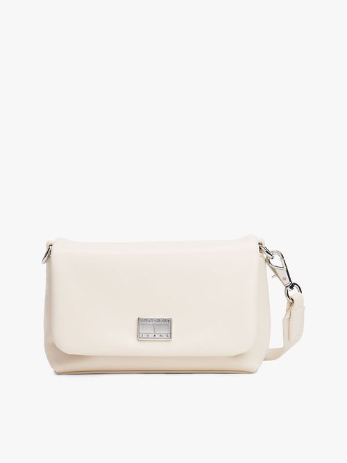 CARTERA CRUZADA CON LOGO METÁLICO