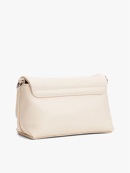 CARTERA CRUZADA CON LOGO METÁLICO