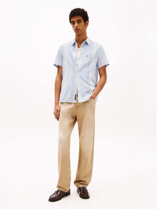 CAMISA TEXTURIZADA DE MANGA CORTA