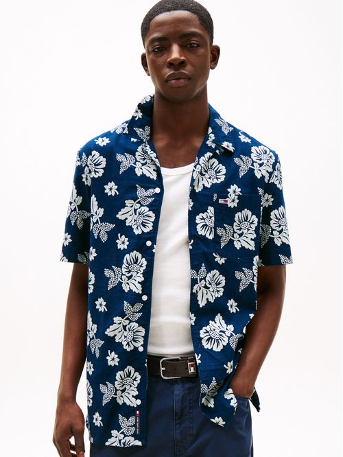 CAMISA TEXTURIZADA DE MANGA CORTA