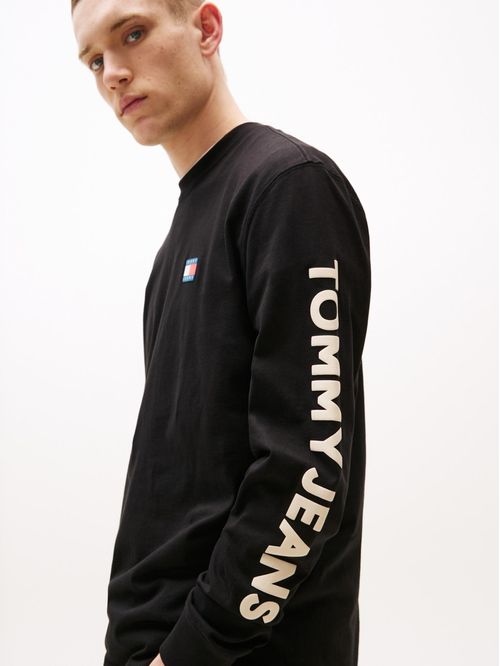 CAMISETA DE CORTE REGULAR CON LOGO VERTICAL