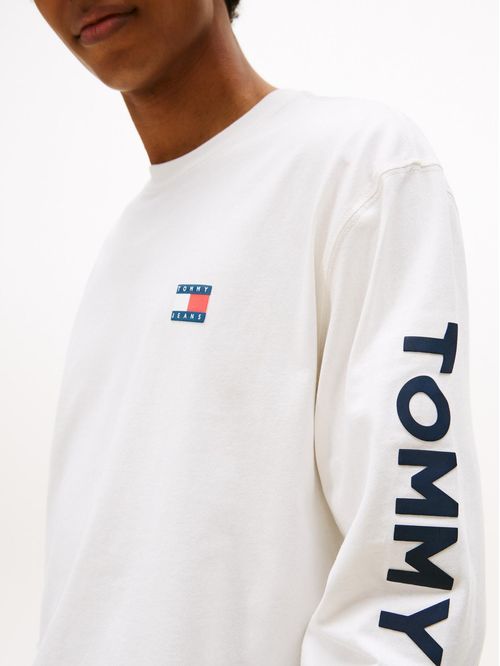 CAMISETA DE CORTE REGULAR CON LOGO VERTICAL