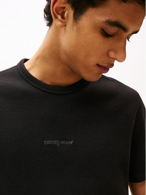 CAMISETA WAFFLE DE CORTE SLIM