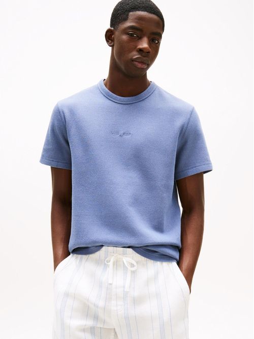 CAMISETA WAFFLE DE CORTE SLIM