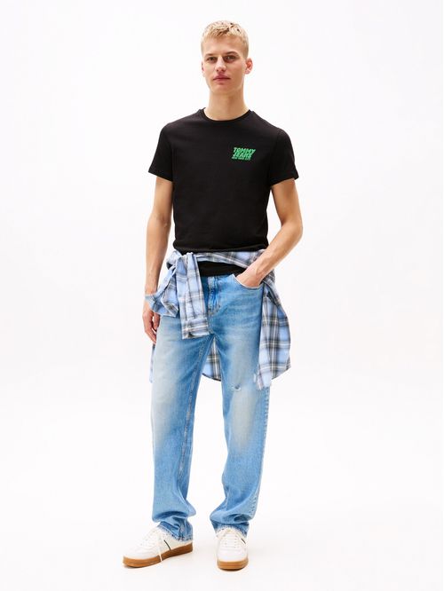 CAMISETA SLIM CON LOGO ESTILO BURBUJA