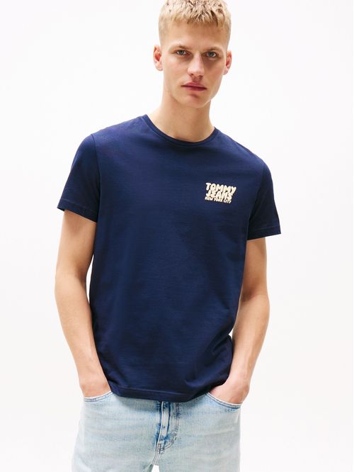 CAMISETA SLIM CON LOGO ESTILO BURBUJA