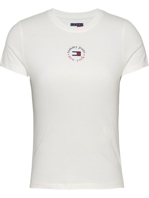 CAMISETA DE CORTE SLIM CON LOGO CIRCULAR