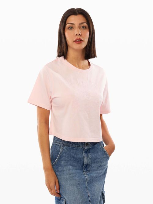 CAMISETA DE CORTE RELAXED CON LOGO TONAL