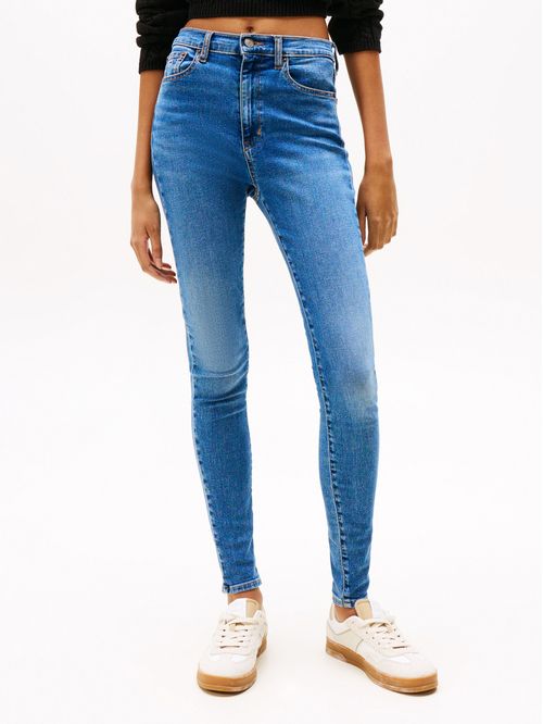 JEANS SYLVIA SKINNY DE TIRO ALTO