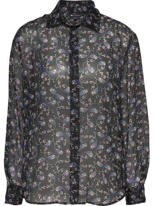 BLUSA CHIFFON CON DISEÑO AOP FLORAL