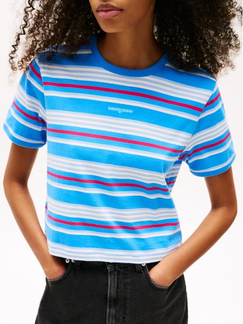CAMISETA DE RAYAS CON LOGO