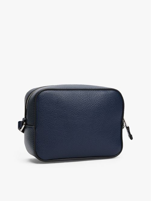 CARTERA CRUZADA CON INSIGNIA TONAL