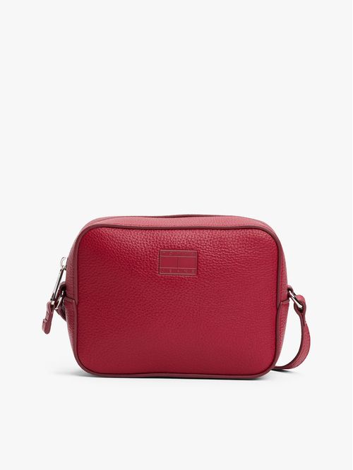 CARTERA CRUZADA CON INSIGNIA TONAL