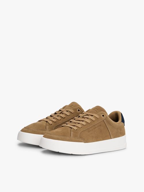 DEPORTIVOS DE TENIS DE CUERO CON SUELA GRUESA