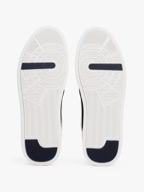 DEPORTIVOS DE CUERO CON PANELES A CONTRASTE