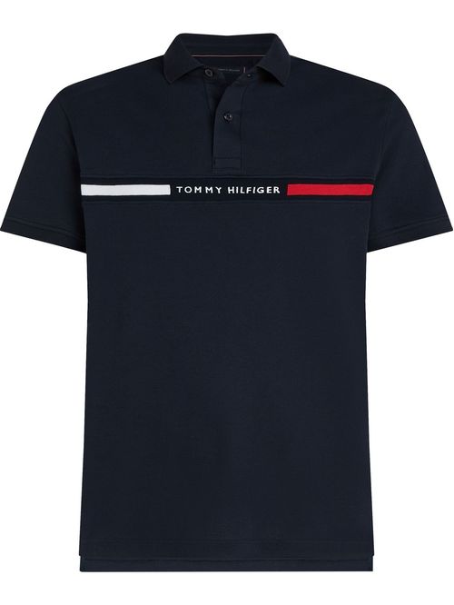 POLO DE CORTE REGULAR CON LOGO EN EL PECHO
